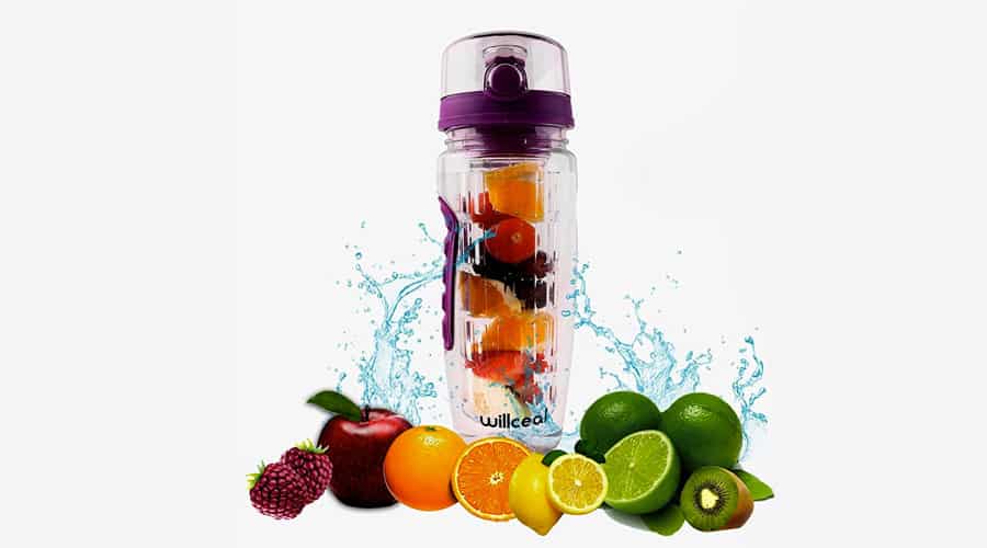 Bottiglia con filtro per l'acqua alla frutta borraccia sportiva da